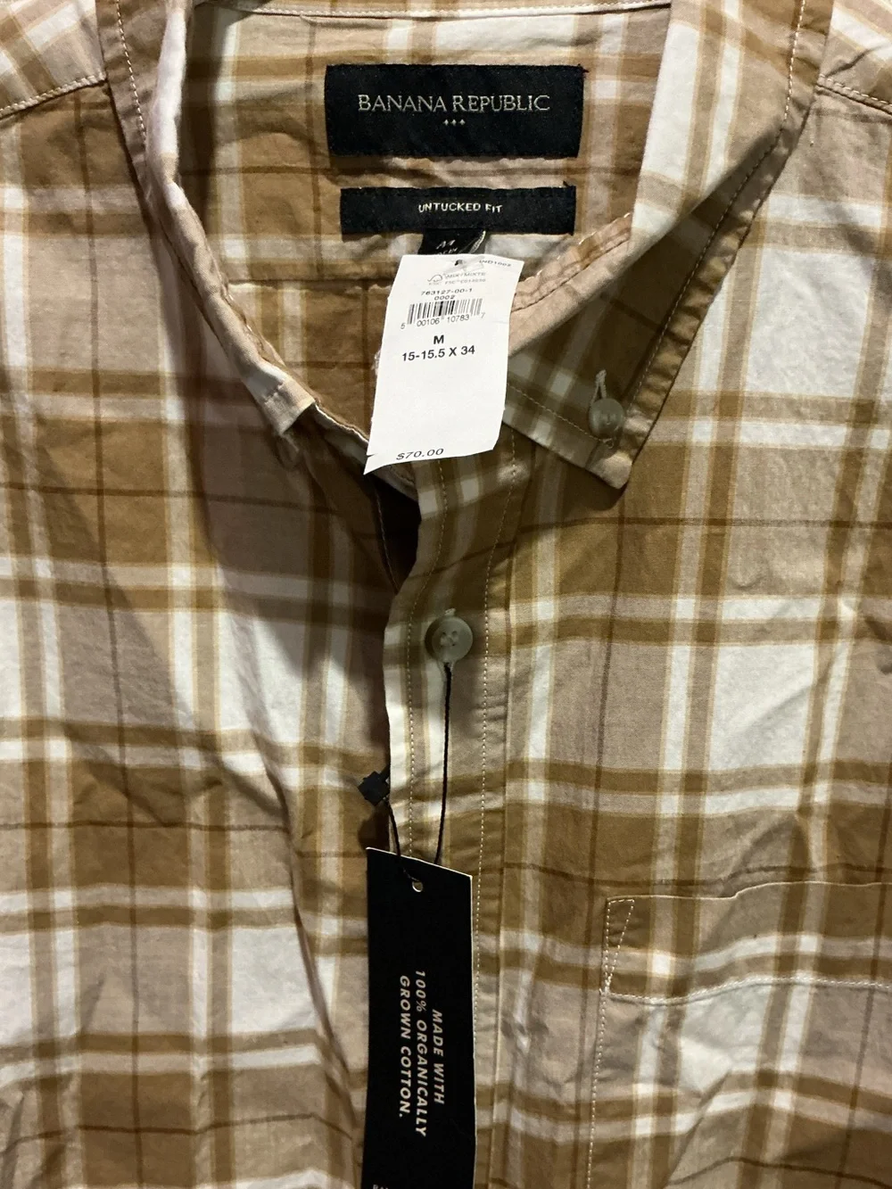 NWT Banana Republic Plaid Shirt